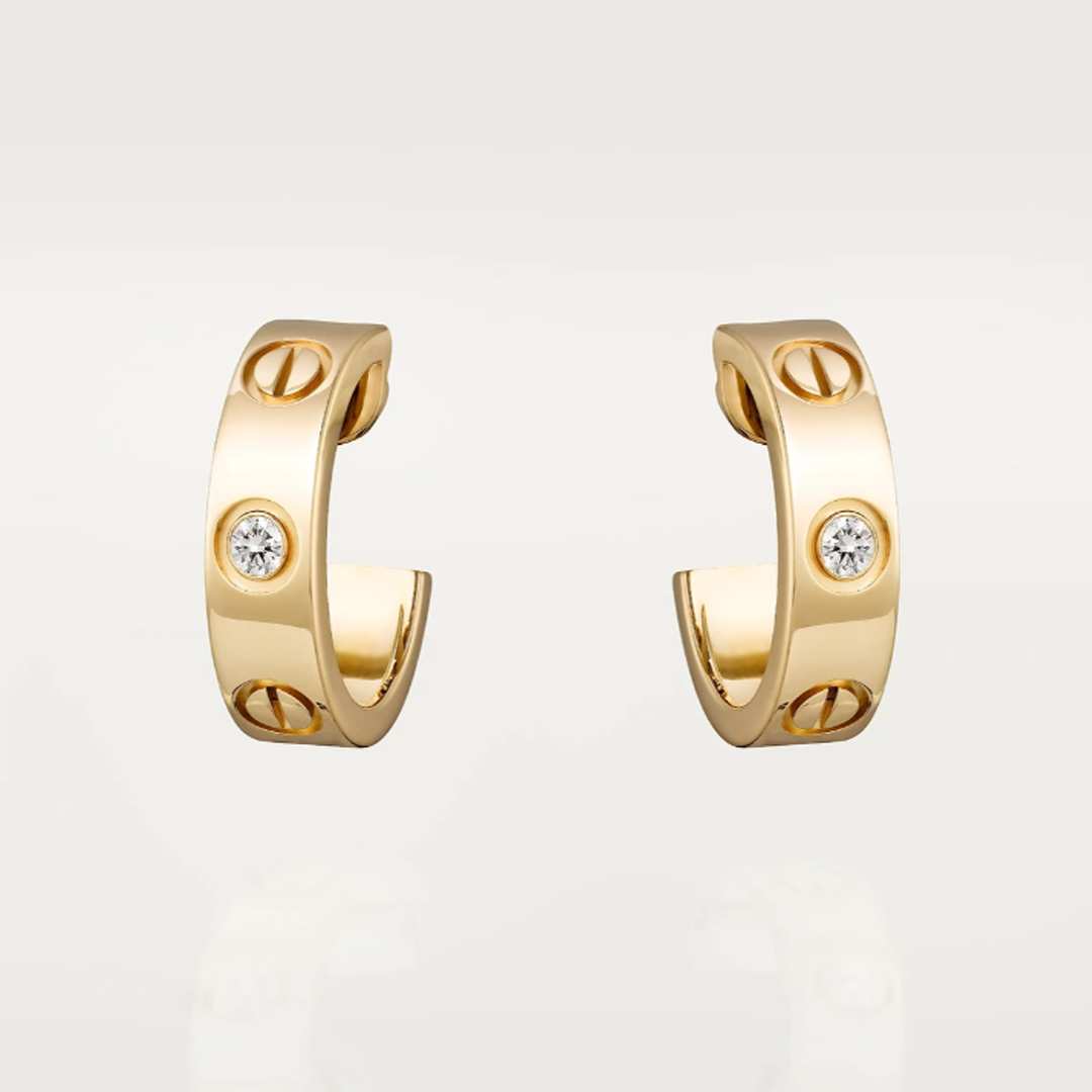 Love Crystal Hoops