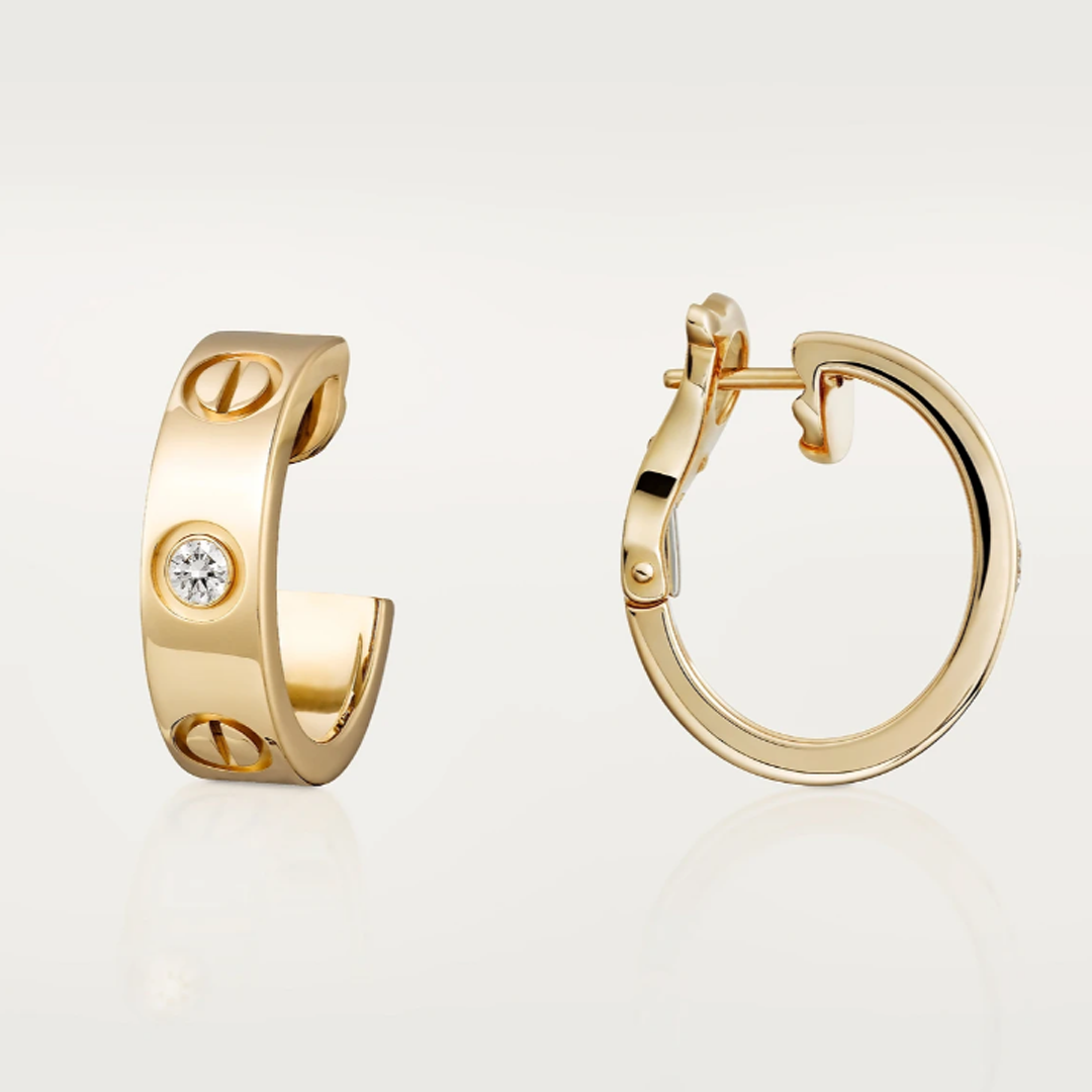 Love Crystal Hoops