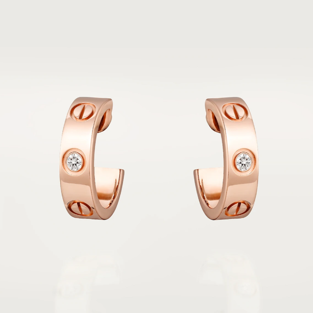 Love Crystal Hoops