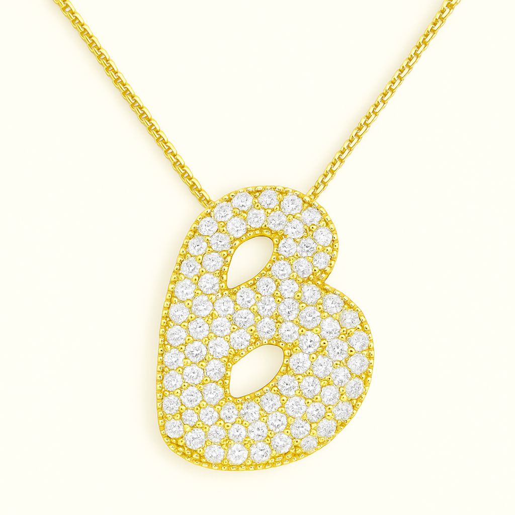 Golden Initial Necklace