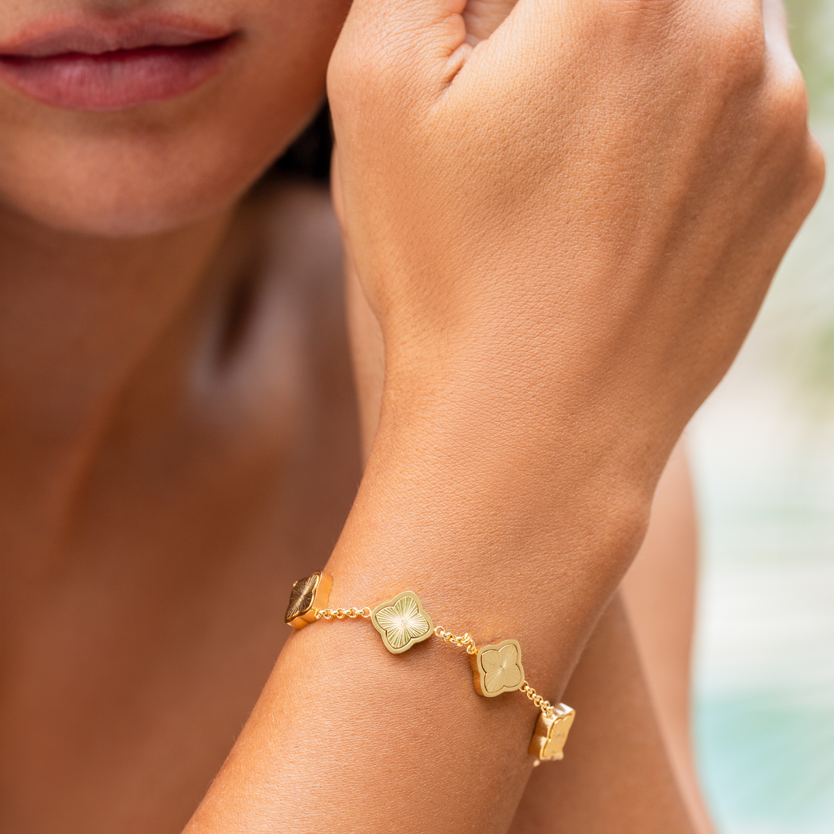 Golden Clover Bracelet