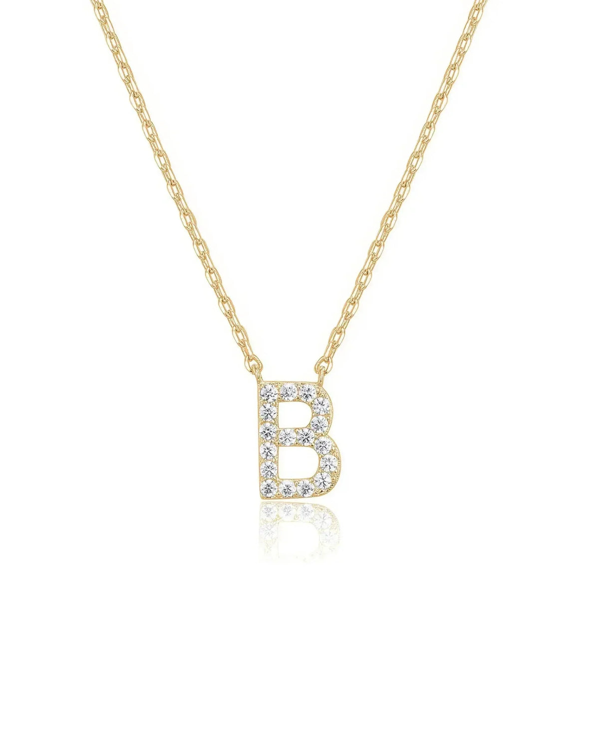 Crystal Initial Necklace