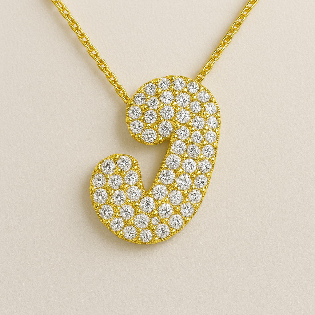 Golden Initial Necklace