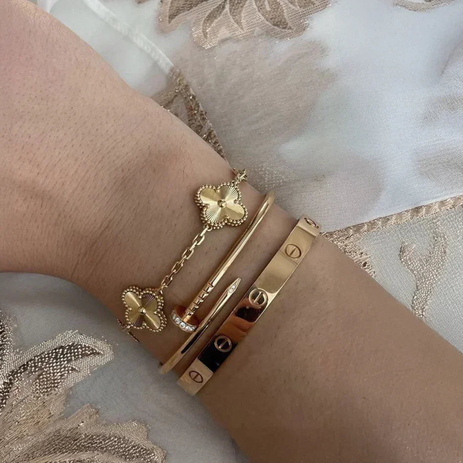3-Piece Bracelet Set - Gold