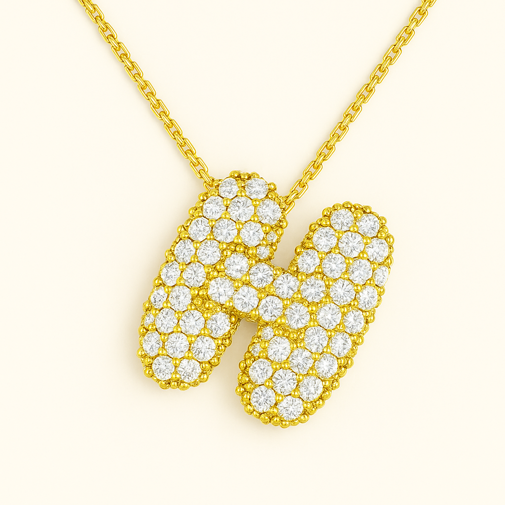 Golden Initial Necklace