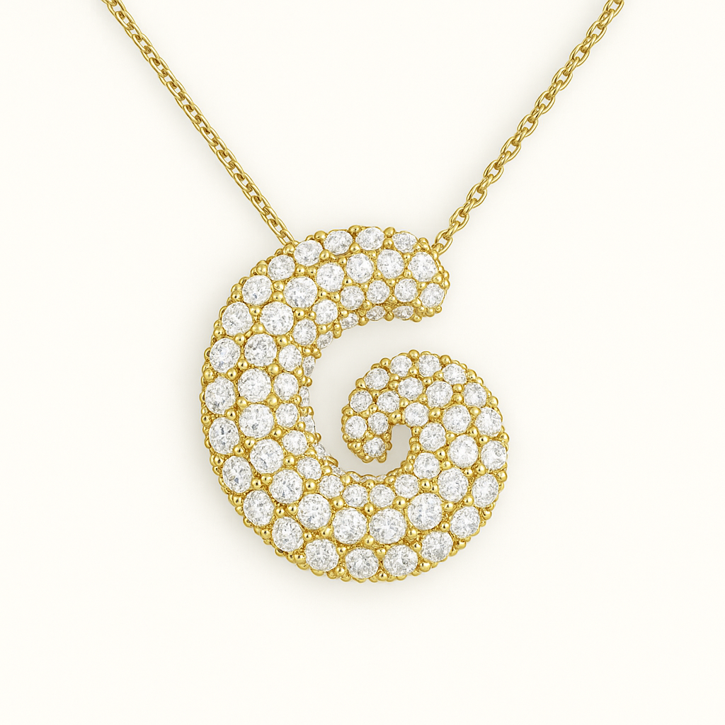 Golden Initial Necklace