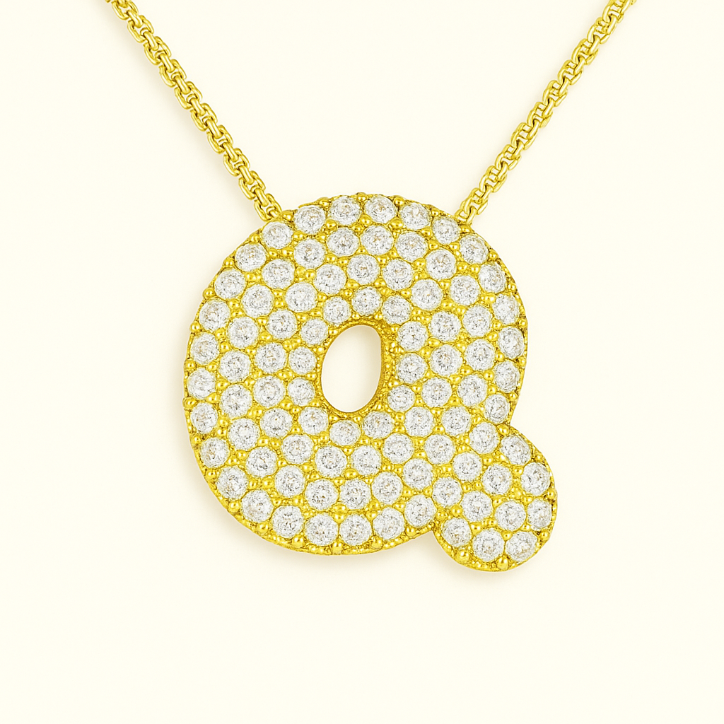 Golden Initial Necklace
