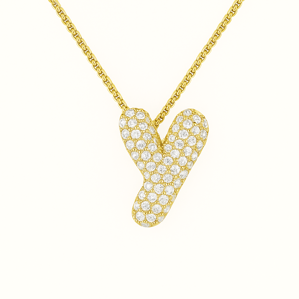 Golden Initial Necklace