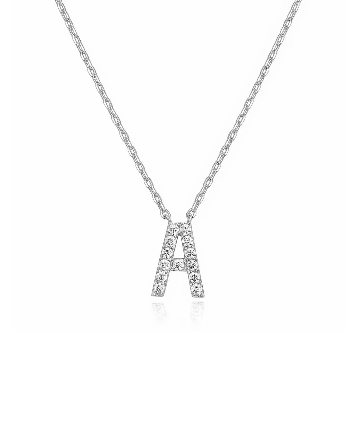 Crystal Initial Necklace