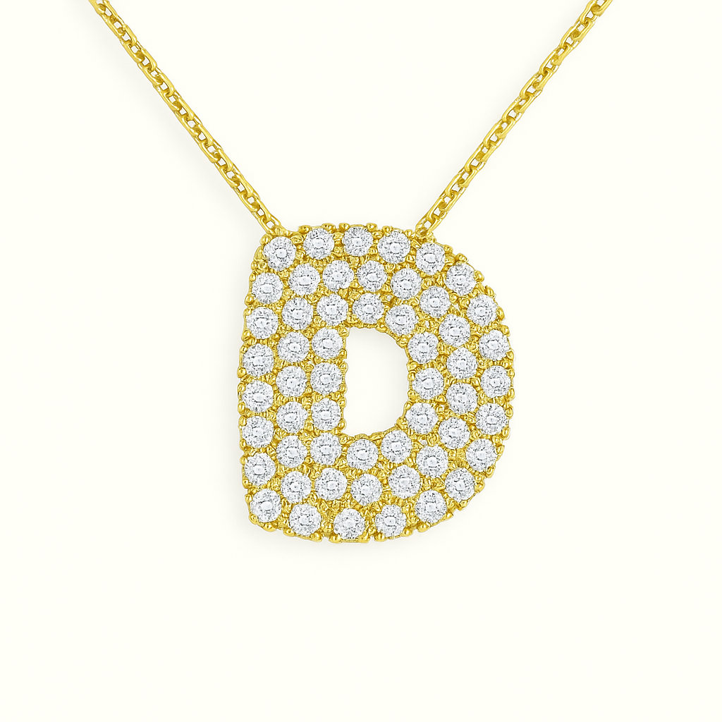 Golden Initial Necklace