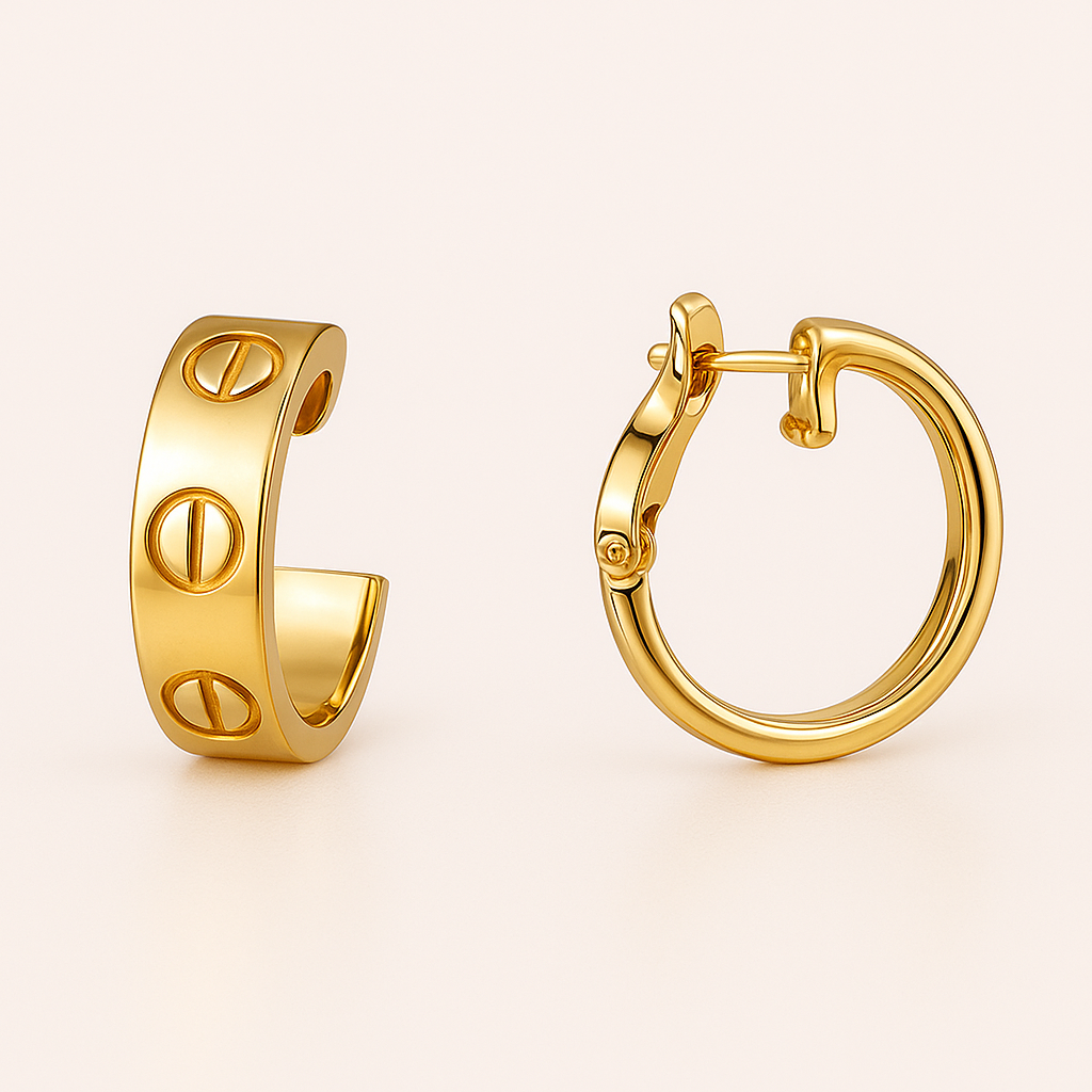 Elise Half Hoop Earrings