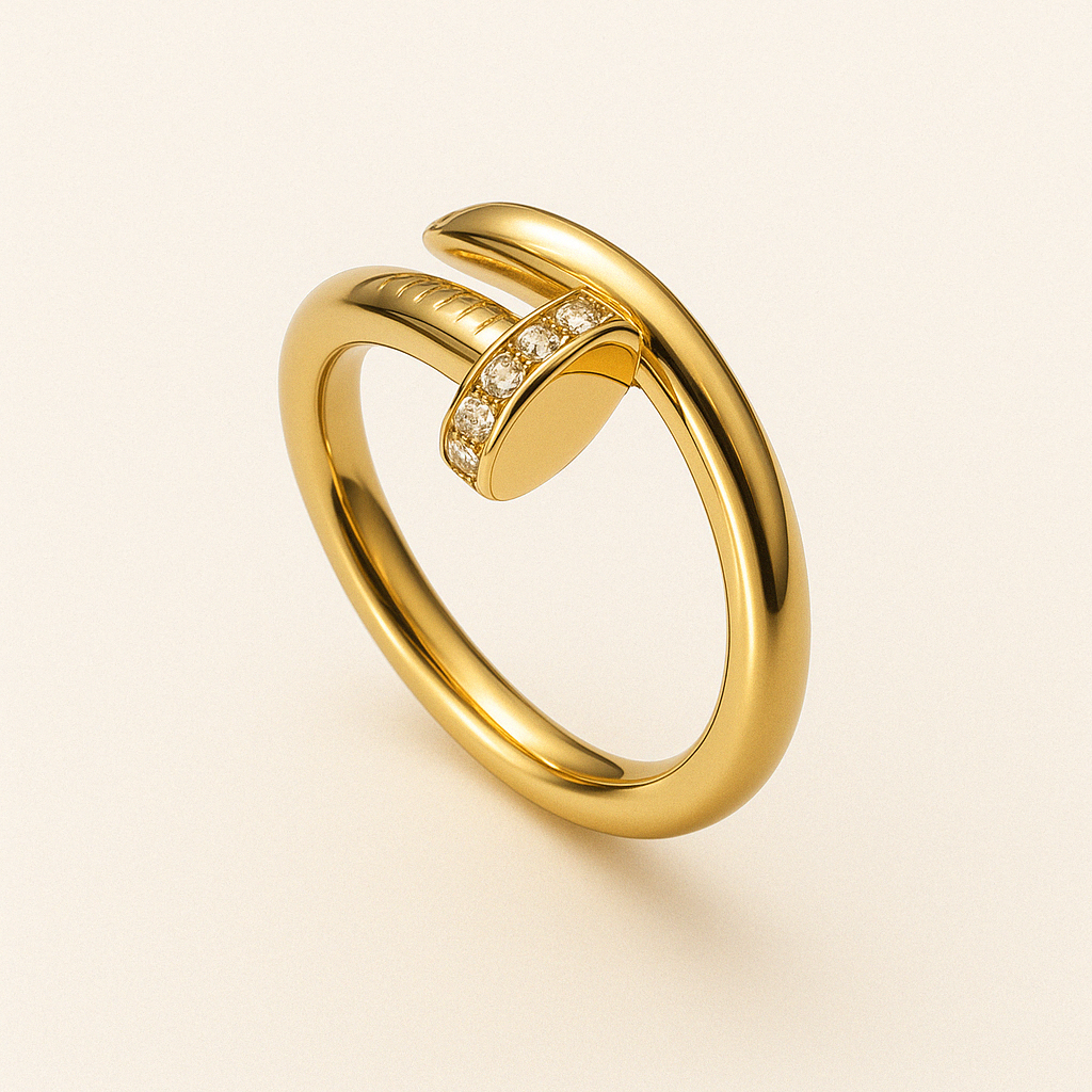 Nail Crystal Ring