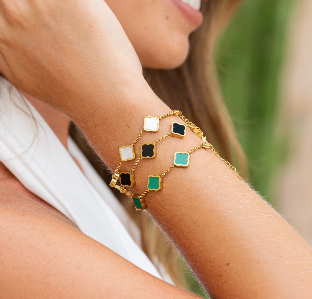 Golden Clover Bracelet
