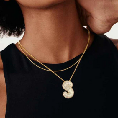 Golden Initial Necklace