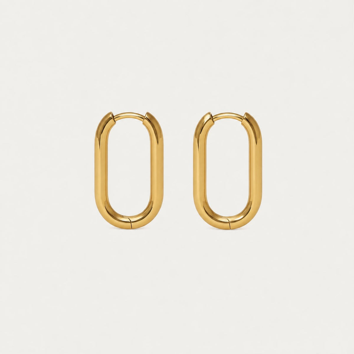 Signature Oval Hoop Earrings