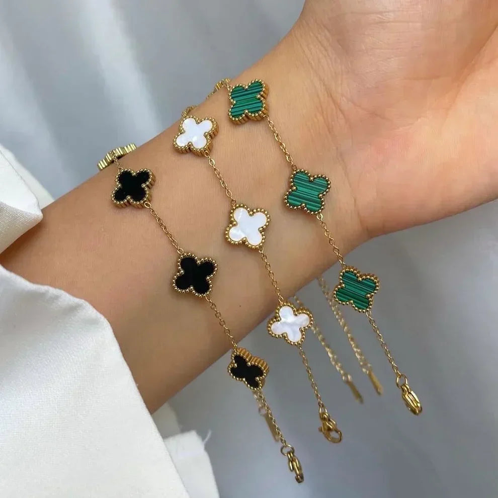 3-Piece Clover Bracelet Set